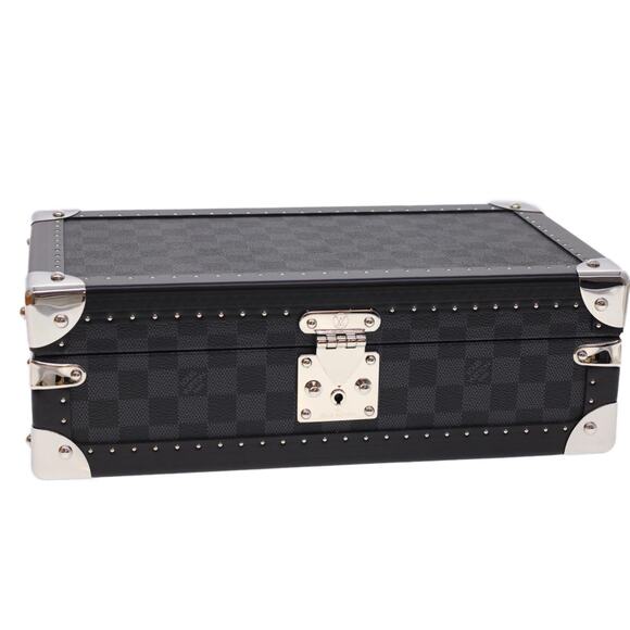 LOUIS VUITTON Damier Graphite Watch Case Coffret 8 Montor Trunk 40463sv N48226 - Picture 1 of 16